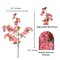 Japan Bright Pink Silk Cherry Blossom Flower 40" Tall, Set of 3 Branches Realistic Faux Floral Stems for Home